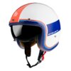 MT Helmets Jethelm Le Mans 2 SV Weiss Rot Blau Ratschenverschluss
