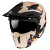 Trials Helmet MT Streetfighter SV Skull white / Orange matte