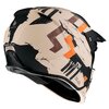 Trial Helm MT Streetfighter SV Skull weiß / Orange matt