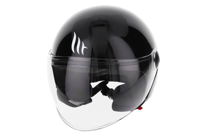 Jet / Open Face Helmet MT Street Uni black glossy