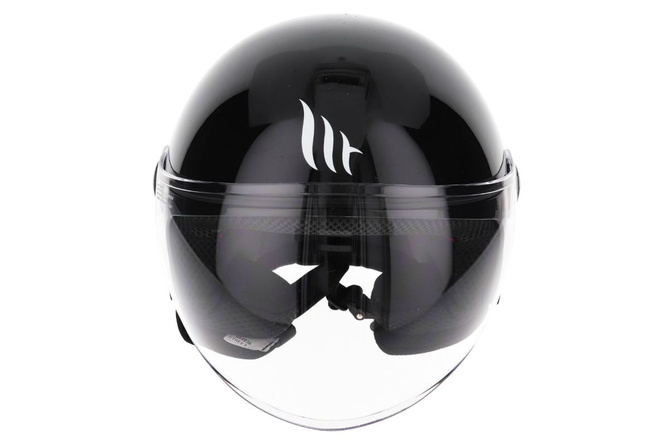 Jet / Open Face Helmet MT Street Uni black glossy
