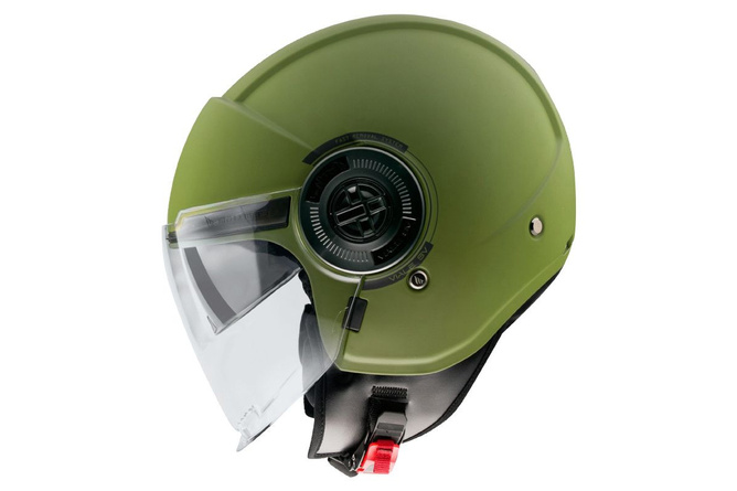 Jet / Open Face Helmet MT Viale SV dual visor Uni green matte