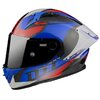 Casco Integral MT Helmets KRE + Carbono Projectile D7 Azul