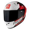 Casco Integral MT Helmets KRE + Carbono Brush A5 Rojo