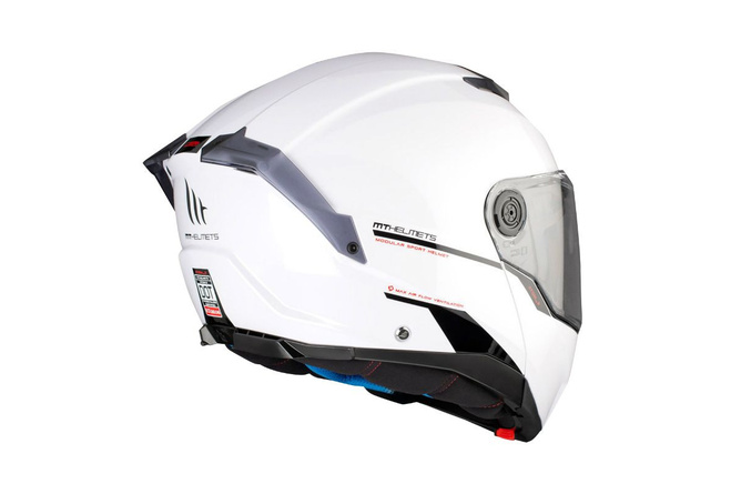 Flip-up Helmet MT Helmets Atom 2 SV glossy white
