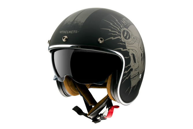 Open Face Helmet MT Helmets Le Mans 2 SV Diler matte black