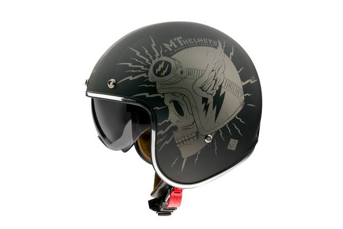 Open Face Helmet MT Helmets Le Mans 2 SV Diler matte black