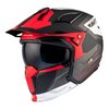 Casco modulare MT Helmets Streetfighter SV S Totem grigio / rosso