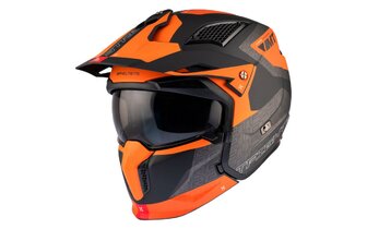 Casco modular MT Helmets Streetfighter SV S Totem Gris / Naranja