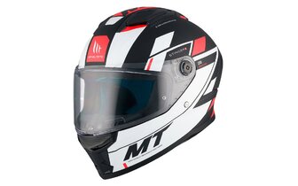 Casco integrale MT Helmets Stinger 2 Zivze nero / bianco
