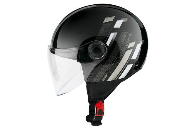 Open Face Helmet MT Helmets Street Scope D2 black / grey