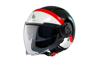 Casco jet MT Helmets Viale SV S 68 Units nero / rosso
