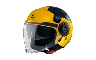 Casco Jet MT Helmets Viale SV S Beta Azul / Amarillo