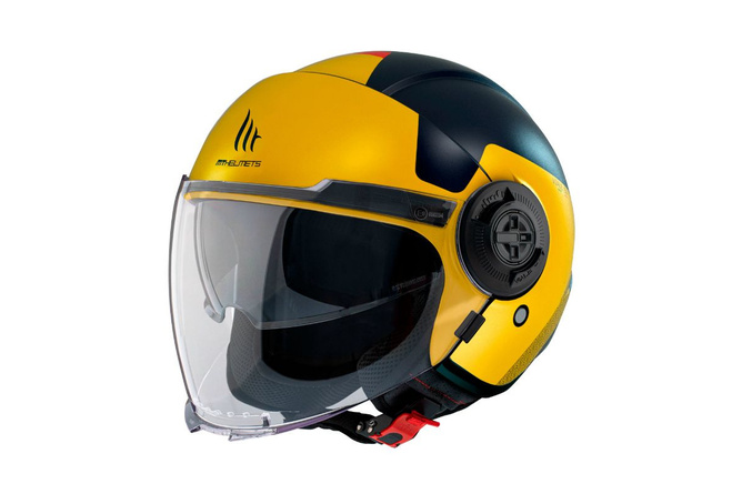 Open Face Helmet MT Helmets Viale SV S Beta blue / yellow