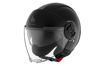 Casco Jet MT Helmets Viale SV S Negro Brillo