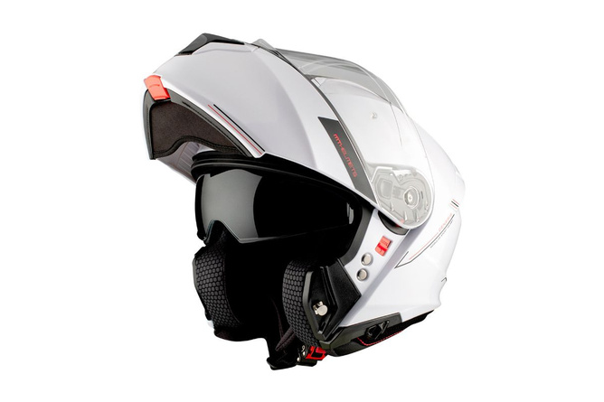 Flip-up Helmet MT Helmets GENESIS glossy white