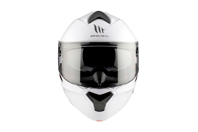 Flip-up Helmet MT Helmets GENESIS glossy white
