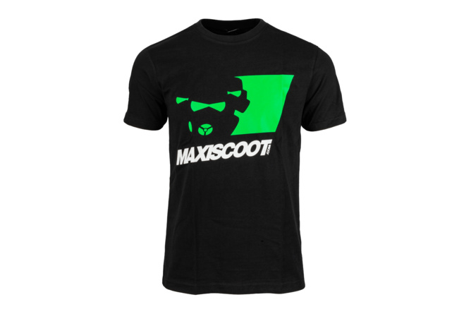 T-shirt Maxiscoot nero / verde