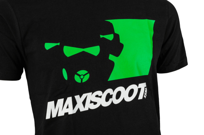 T-Shirt Maxiscoot schwarz / grün