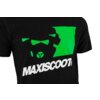 T-shirt Maxiscoot nero / verde