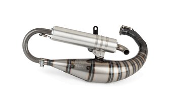 Auspuff MXS Racing Minarelli stehend mit Stra&szlig;enzulassung