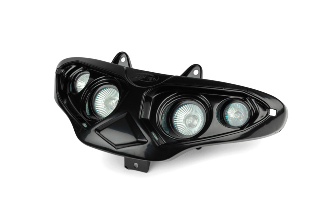 Scheinwerfer Quattrooptik ODF Gilera Runner / Hussar schwarz