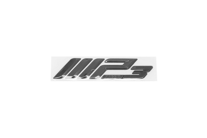 Adesivo logo "MP3" grigio scuro - ricambio originale Piaggio MP3 