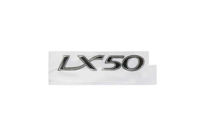 Emblem Seitenhaube "LX 50" (zum Kleben) Vespa LX 50cc chrom 