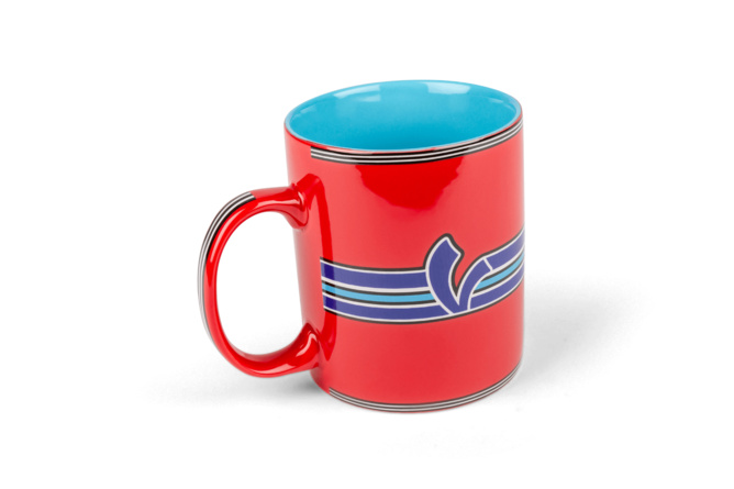 Mug Vespa V-Stripes red