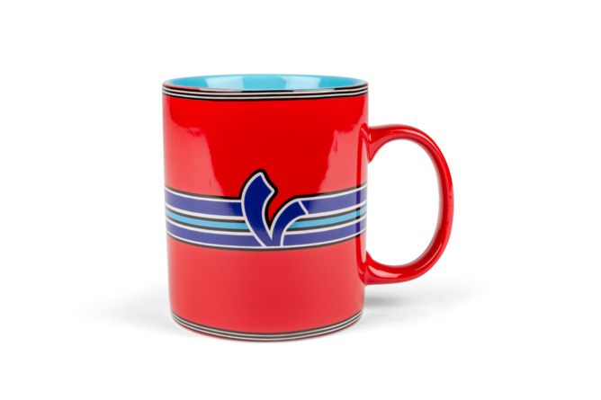 Mug Vespa V-Stripes red