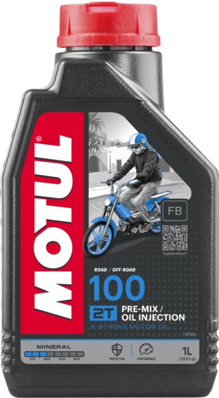 Aceite de Motor Motul 2T 100 Mineral 1L - Precio mínimo garantizado