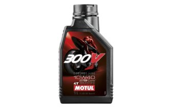 Huile Motul moto Road Racing 300V 4tps 100% synthétique 10W40 1L