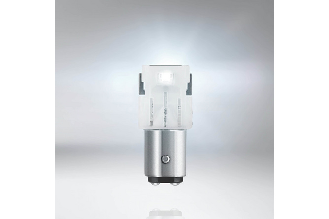 Lampadina LED P21/5W 12V - 2W BAY15D Osram LEDriving bianco 6000K (X2)