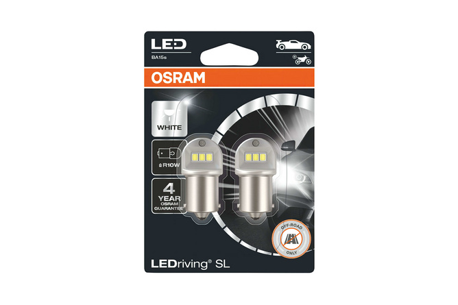 Bulb LED R5W 12V - 0,5W BA15S Osram LEDriving white 6000K (X2