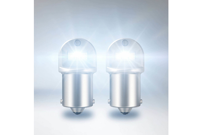 Ampoule LED R10W 12V - 1,2W BA15S Osram LEDriving Blanc 6000K (X2)