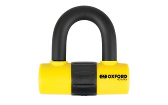 Antivol U bloque disque HD MAX Oxford 14mm jaune
