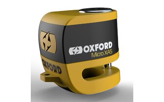 Bremsscheibenschloss mit Alarm Micro XA5 Oxford gelb