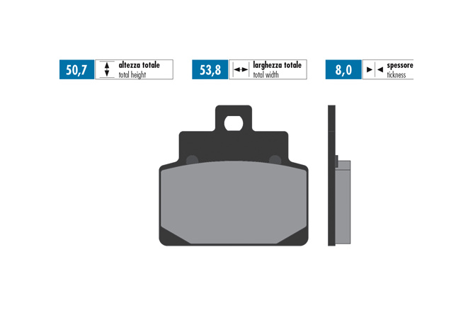 Brake Pads Polini Original Aprilia Scarabeo 100