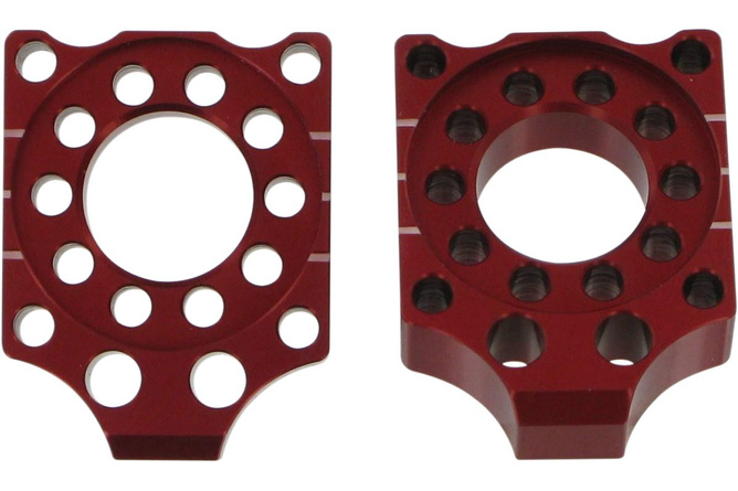 Chain Tensioners / Axle Blocks Pro Circuit red CRF 150 