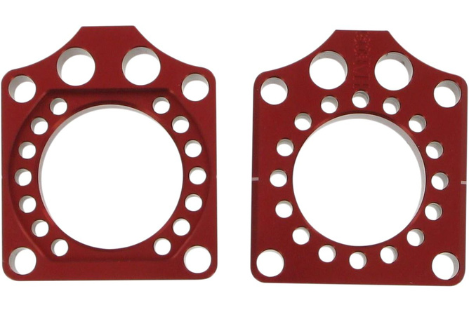 Chain Tensioners / Axle Blocks Pro Circuit red CRF 2009-2017