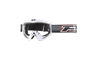 Gafas Motocross ProGrip 3301 Blanco Transparente