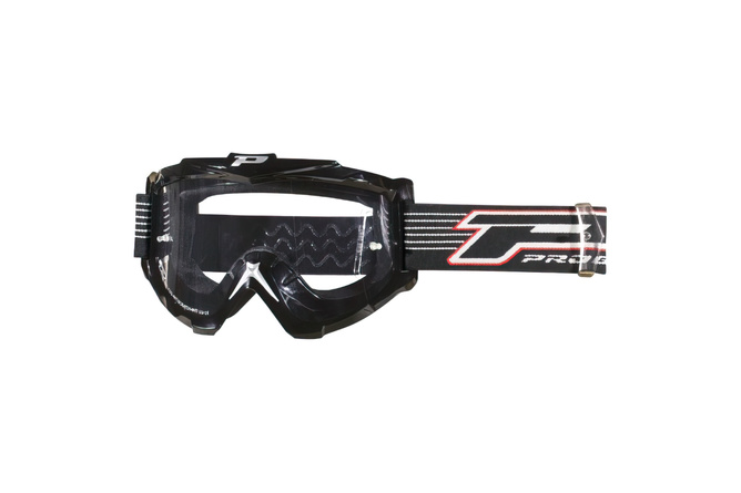 Gafas Motocross ProGrip 3301 Negro Vidrio Transparente