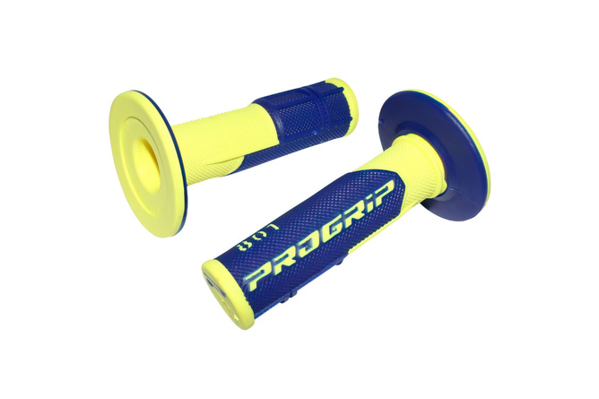 Manopole ProGrip 801 dual density blu/giallo fluo