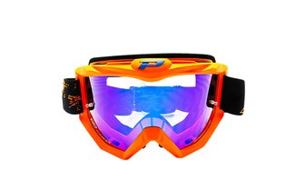 Crossbrille ProGrip 3204 FL verspiegelt neon-orange