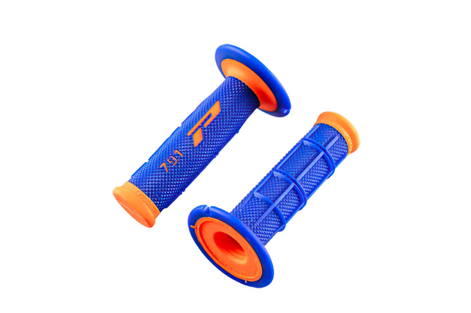 Poignées ProGrip 791 double densité 115mm orange fluo / bleu