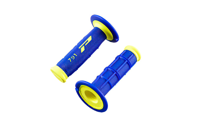 Poignées ProGrip 791 double densité 115mm jaune fluo / bleu