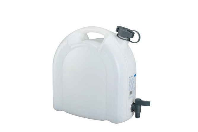 Jerrican / Water Canister Pressol polyethylene with cap and tap white 10L