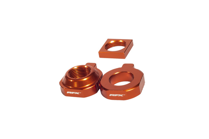 Chain Tensioners / Axle Blocks RFX Pro (orange) KTM SX85