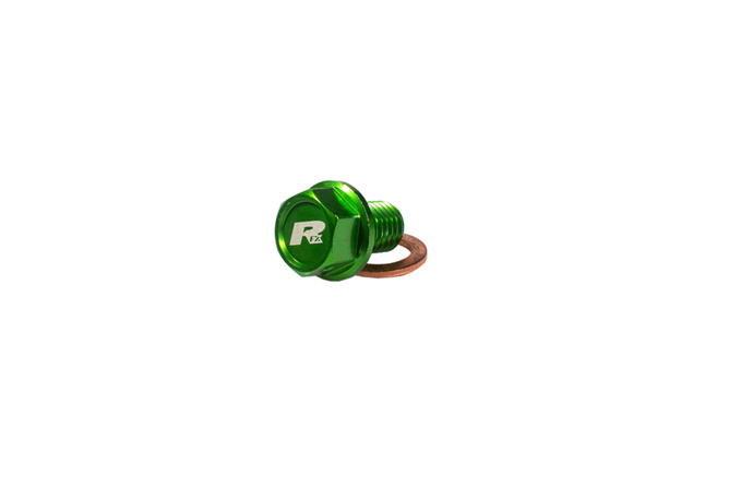 Oil Drain Screw magnetic RFX Pro green M10 x 22mm x 1.5 Kawasaki KXF 450 / 450R