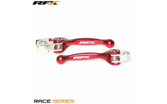 Set de Manetas RFX Race Plegable Metal Forjado Rojo Beta RR desp. 2014 / TM 2010 - 2018